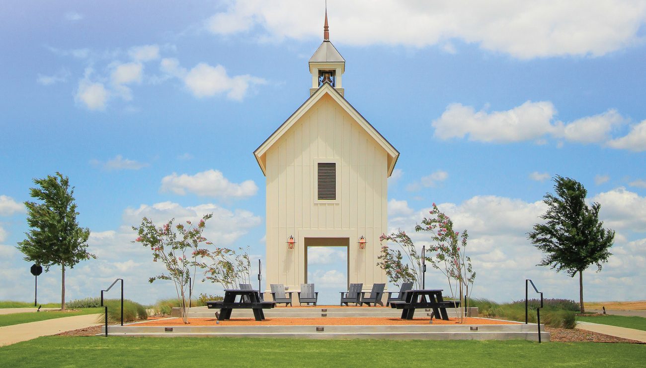 Elm Tower and picnic tables