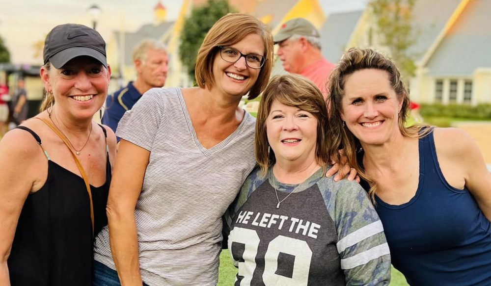 group of 4 women in Pioneer Park